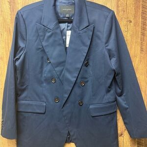Banana Republic Midnight Blue Double-Breasted Blazer